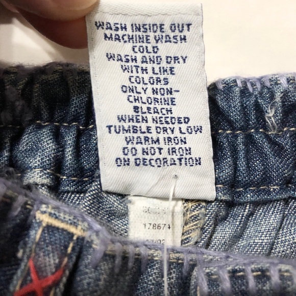 Vintage Baby Gap Adorable Girl’s Boho Flare Denim Jeans- L - Picture 10 of 11